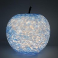 Lampe pomme bleue