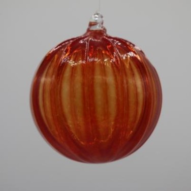 Boule de Noël vénitienne rouge