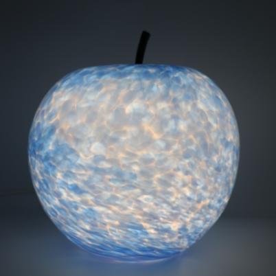 Lampe pomme bleue