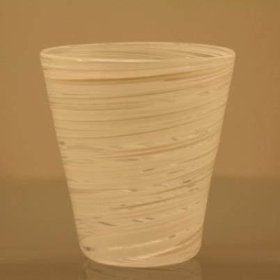 Verre Madras conique blanc